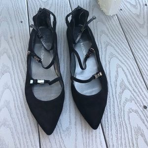 Pointy-toed Stuart Weitzman flats